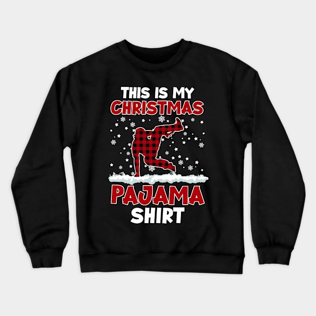 Buffalo Red Plaid Parkour This Is My Christmas Pajama Crewneck Sweatshirt by Sincu